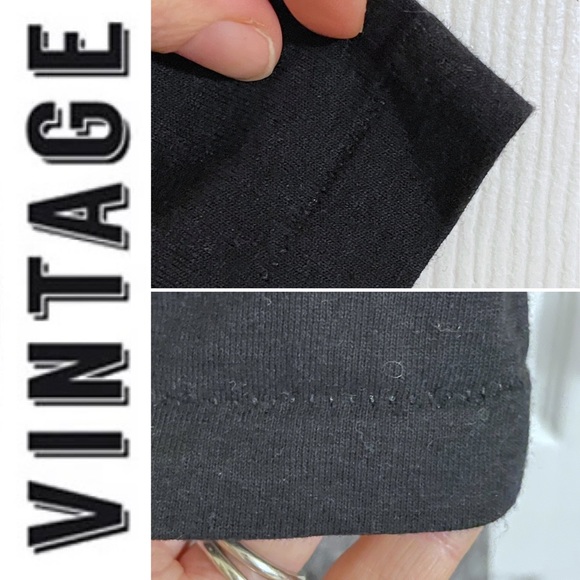 EUC vintage single stitch crewneck graphic Quebec souvenir black tee s/s, XL - Picture 12 of 16